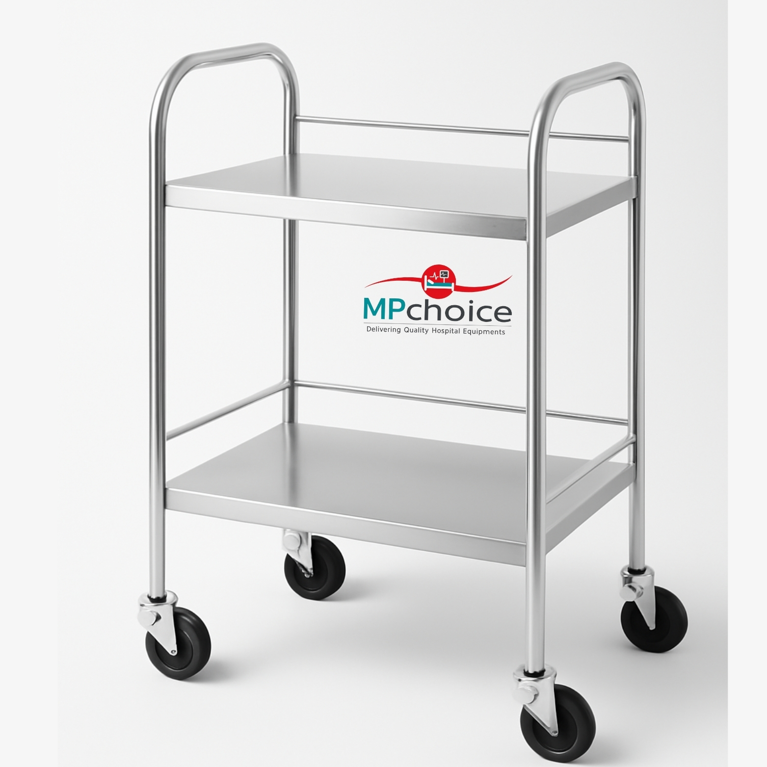 Instrument Trolley Two Shelves Manufacturers in Meerut