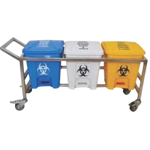 Bio-Medical Waste Segregation Trolley  Manufacturers in Delhi