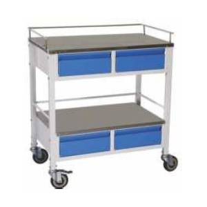 Medicine Trolley with 4 Drawers  Manufacturers in Delhi